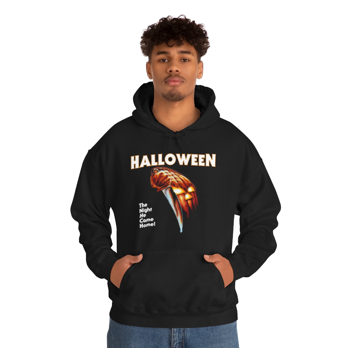 Halloween 1978 Movie Poster with Michael Myers Mask on Back Pullover ...