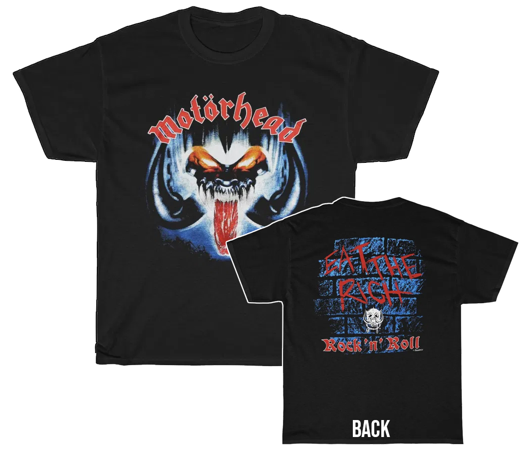 Motorhead 1987 Eat The Rich Shirt - ReproTees - The Home of Vintage ...
