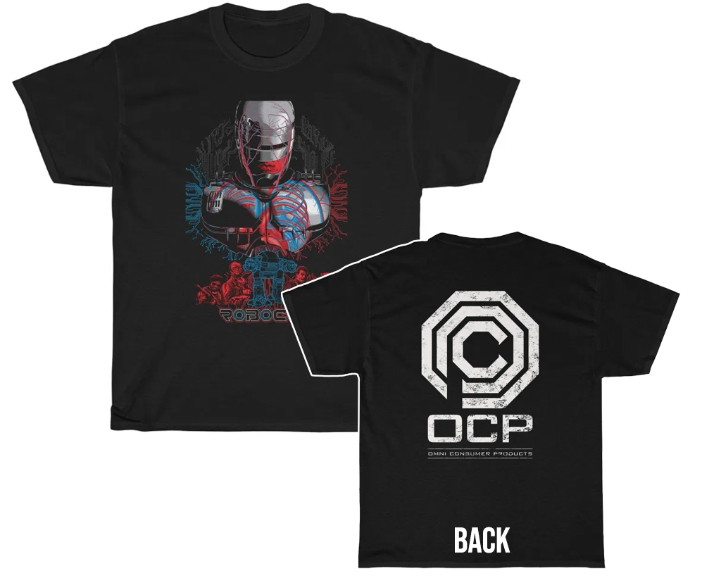 Robocop With OCP on Back Custom Movie Shirt - ReproTees - The Home of ...