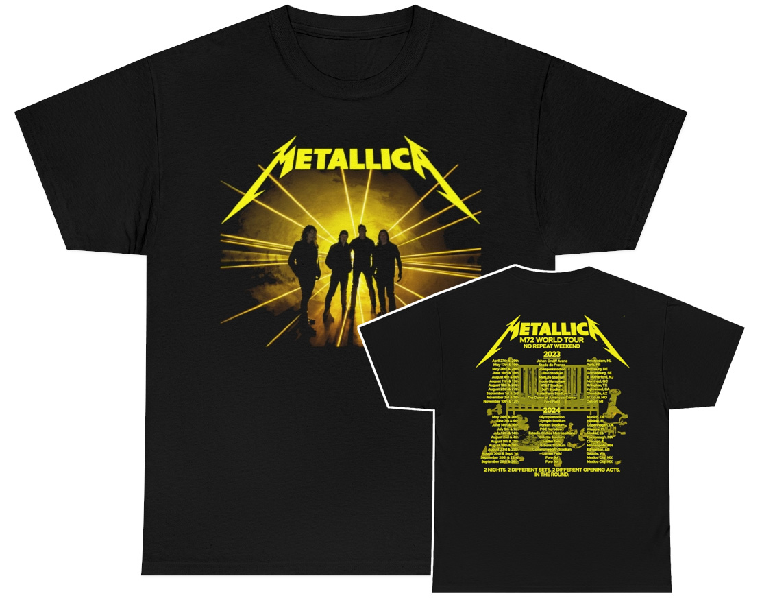 Metallica 72 Seasons 2023 2024 World Tour Shirt ReproTees The Home of Vintage Retro and