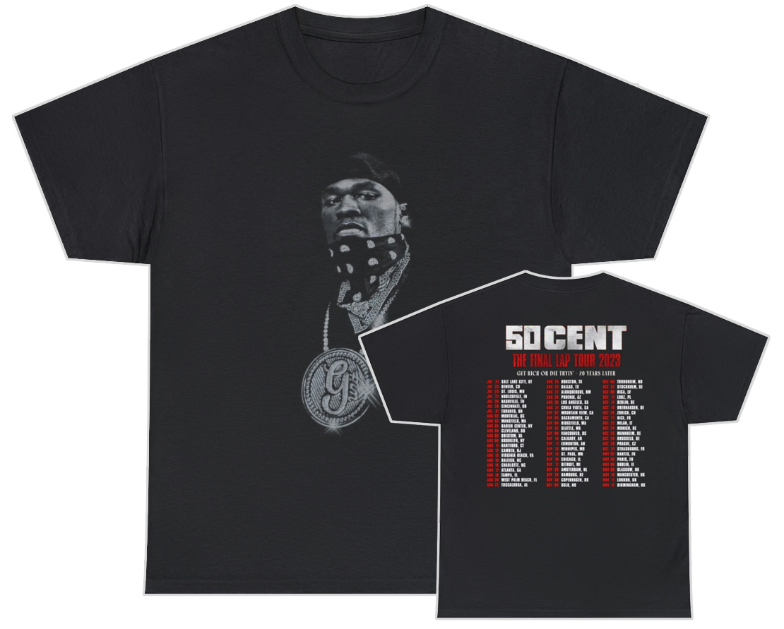 50 Cent Custom 2023 Beg For Mercy Inspired The Final Lap Tour Shirt ...