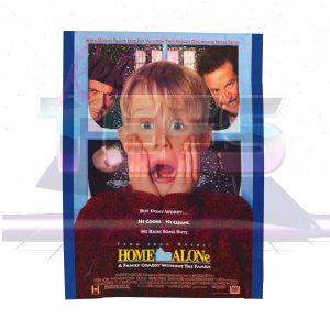 Home Alone Movie Poster Velveteen Plush Blanket - 60" × 80"