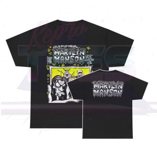 Marilyn Manson Custom Plus Five All Goddamn Ages Flyer Shirt