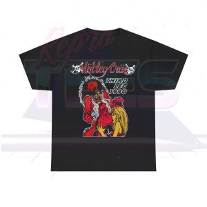 Motley Crue 1990 Third Leg Dr. Feelgood Back Stage Pass Tour Shirt - Black, L