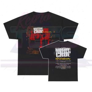 Motley Crue 1994 Era Custom Quarternary Album Cover "Definition" Shirt - Black, L