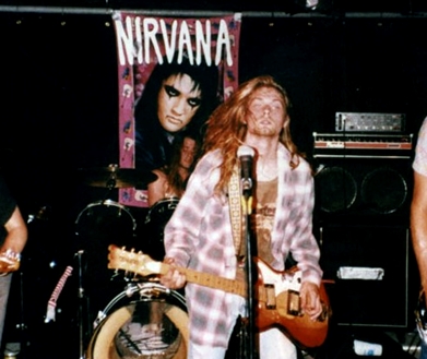 Nirvana 1988 - 89 Elvis Cooper Backdrop Inspired Shirt - Image 2