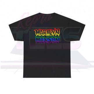Marilyn Manson Portrait Era Logo Pride Flag Shirt