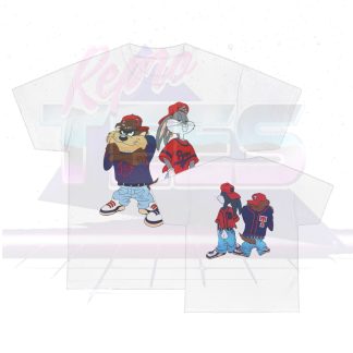 Looney Tunes Bugs Bunny Taz Kris Kross Backward Close Shirt