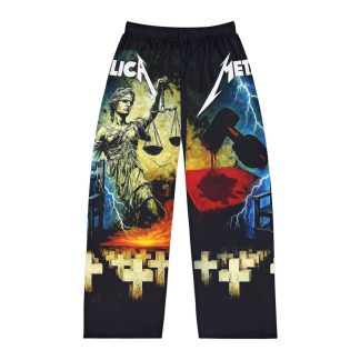 Metallica First 4 Albums Collage Men's Pajama Pants