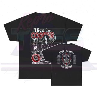 Alice Cooper 2025 Court Is Now In Session Tour Shirt