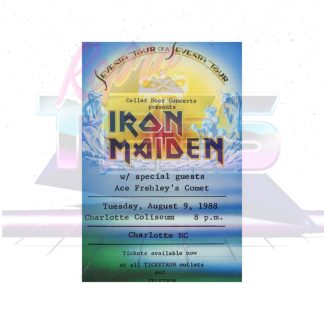 Iron Maiden Seventh Tour of a Seventh Tour Ace Frehley's Comet 08-09-88 Event Poster