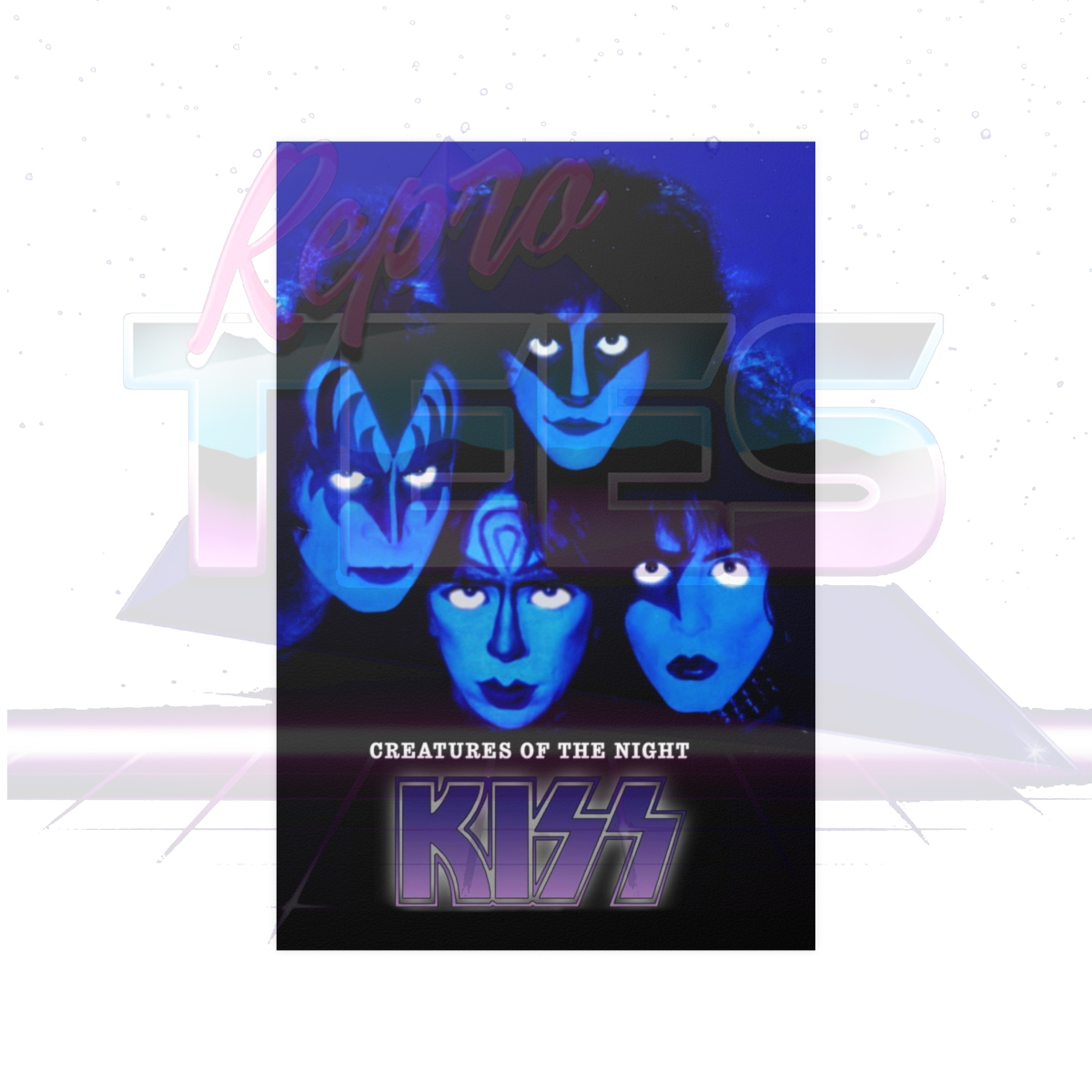 KISS Creatures of the Night Era Lineup With Vinnie Vincent & Eric Carr Poster