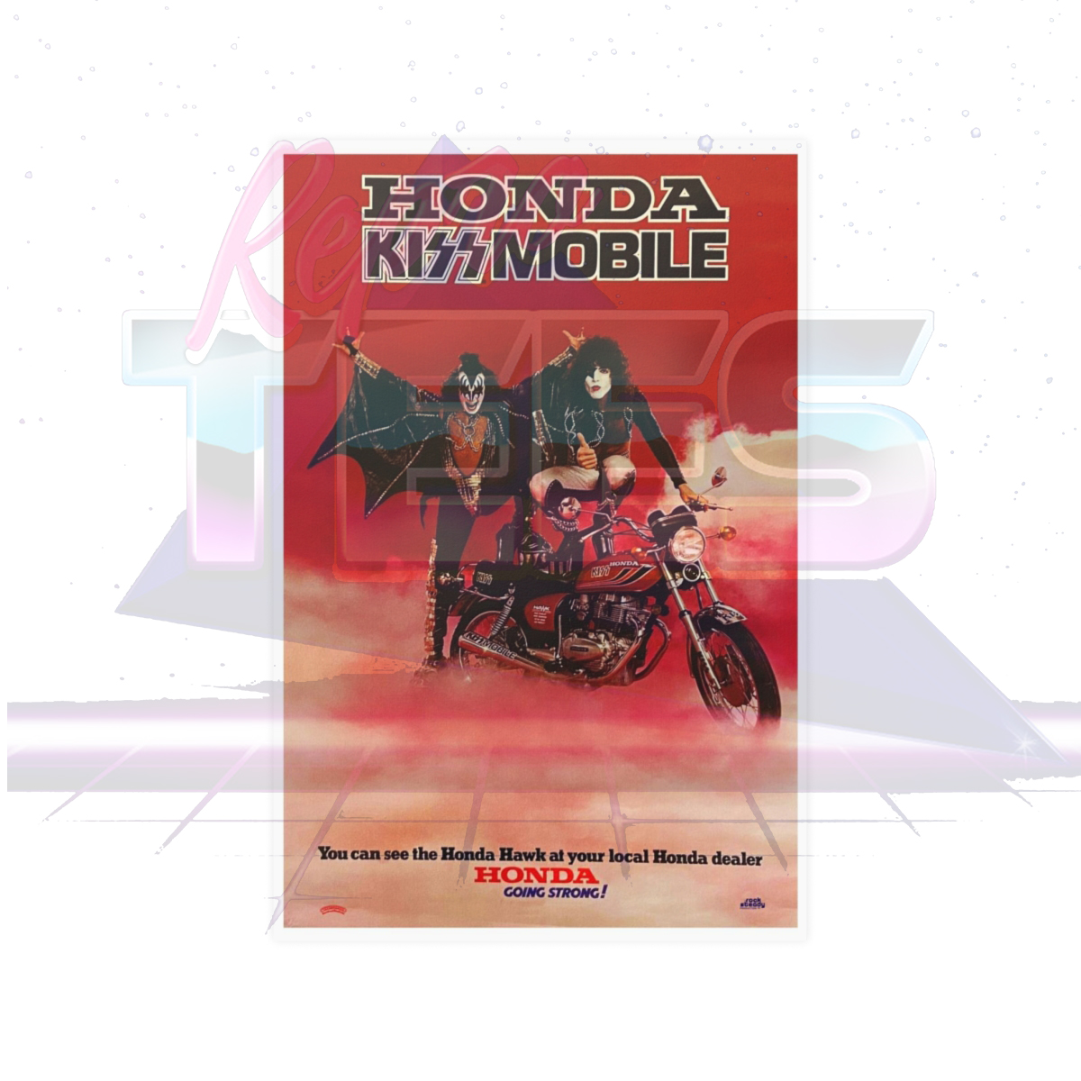 KISS Honda Hawk KISSMobile Motorcycle Poster