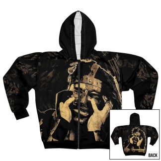 Mankind All Over Print Zip Up Hooded Sweatshirt