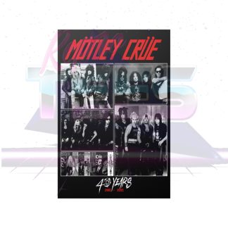 Motley Crue Custom 40 Years All Line Ups John Corabi Randy Castillo Samantha Maloney Poster Print