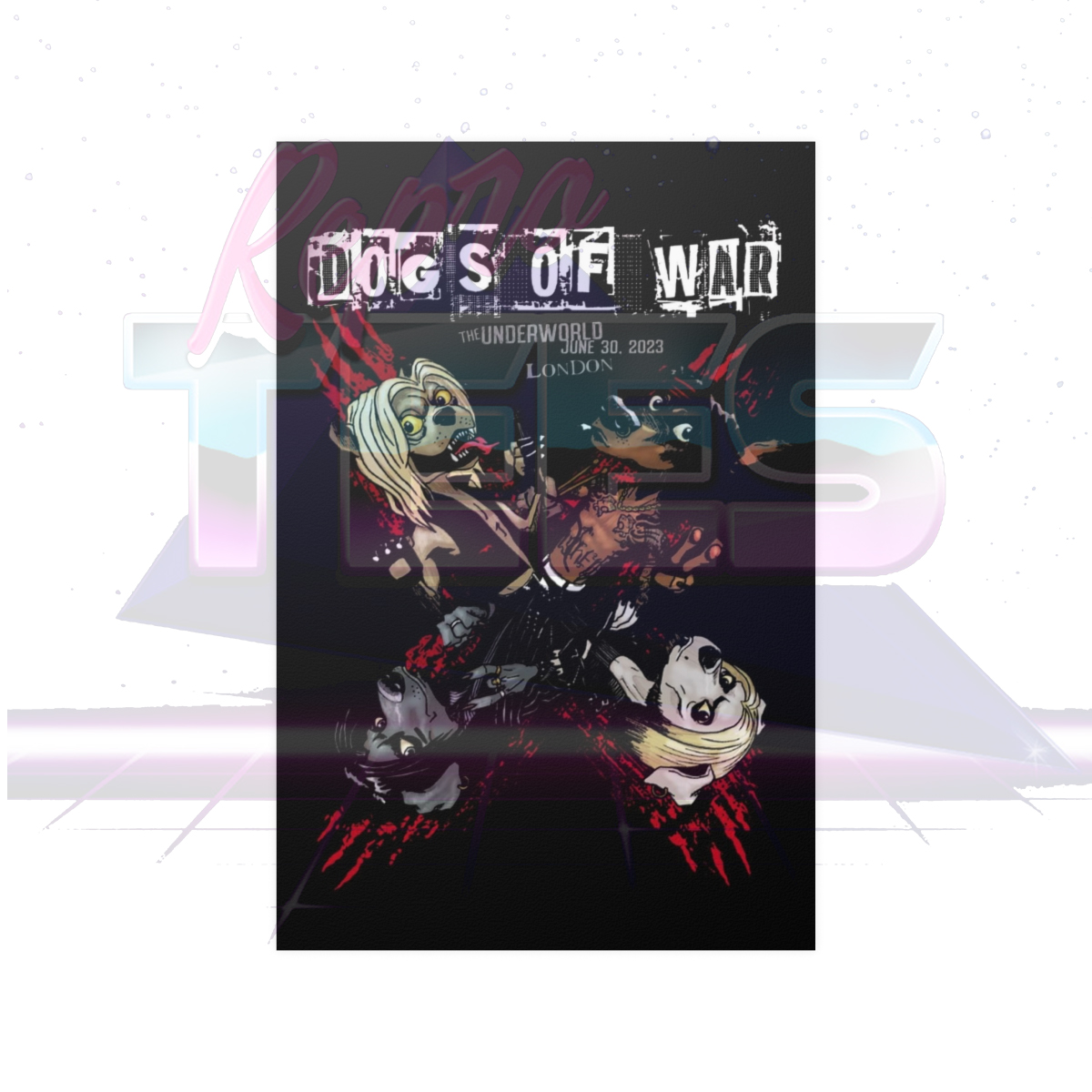 Motley Crue Dogs of War 06-30-2023 Live Underworld Secret Show Poster