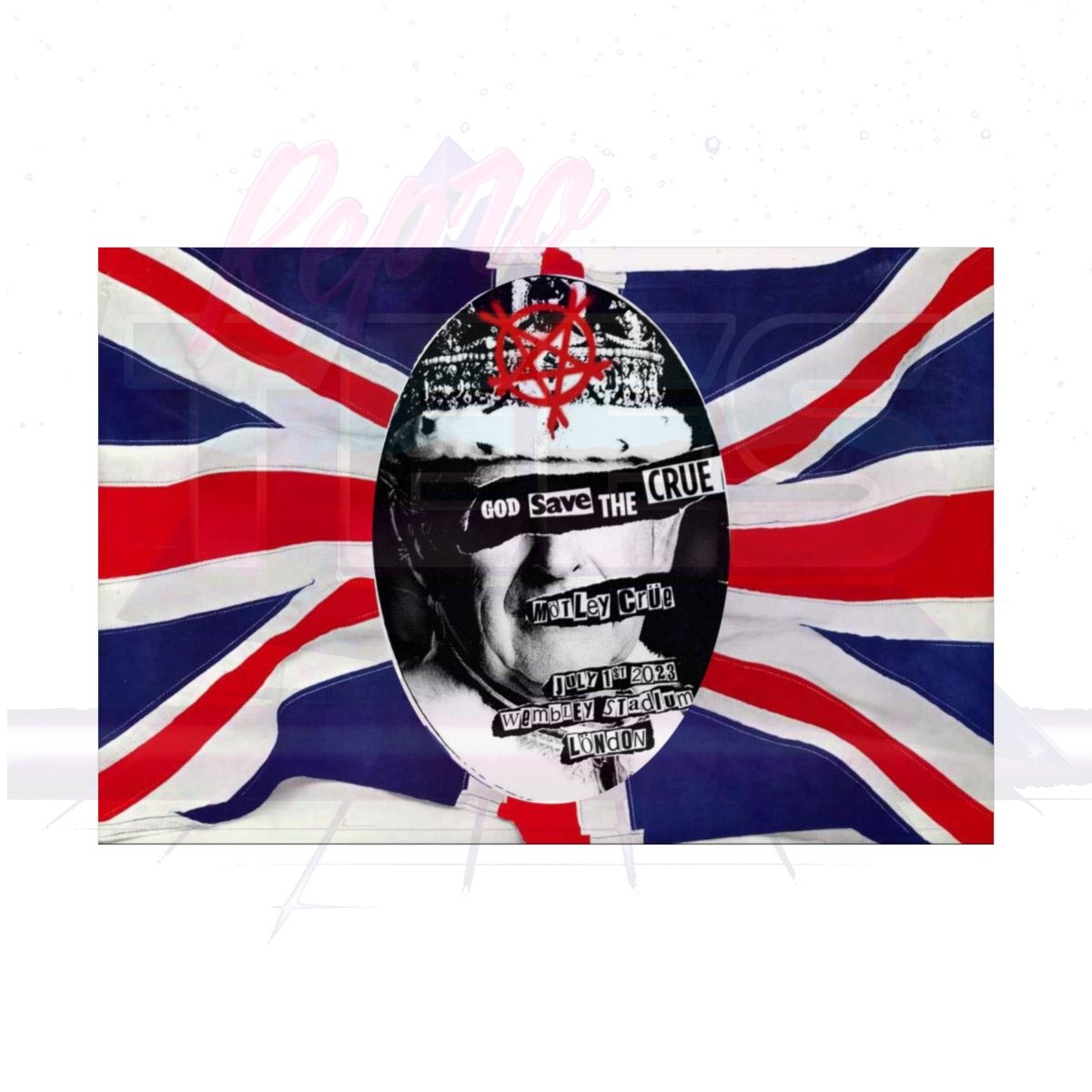 Motley Crue July 1,  2023 Wembley Event Poster