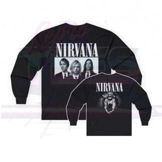 Nirvana Photos With Logo Long Sleeved Shirt