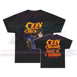 Ozzy Osbourne Decapitated Diary of a Madman Custom Tour Shirt