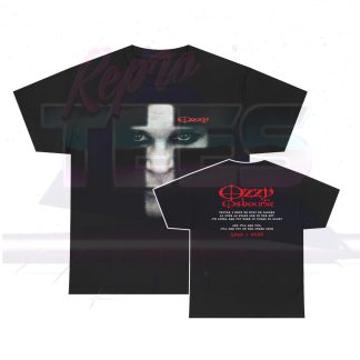 Ozzy Osbourne Big Face Cross Memorial Shirt