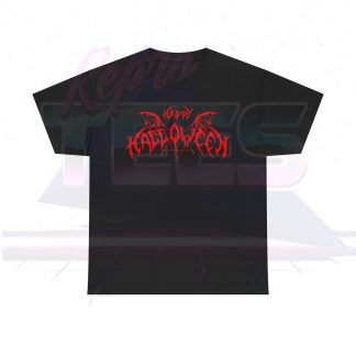 Happy Halloween Metal Band Font Shirt