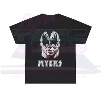 Halloween Michael Myers Gene Simmons KISS Makeup Parody Shirt