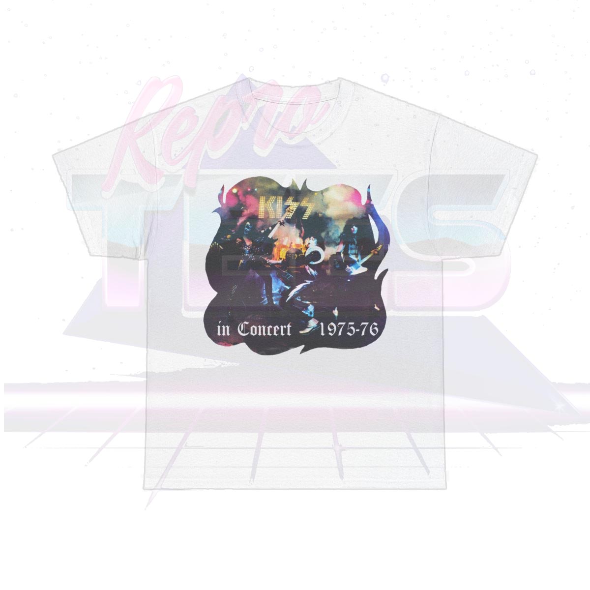 KISS 1975-76 Alive Iron On Inspired Shirt