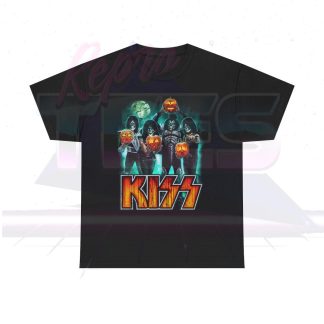 KISS Skeletons With Jack O Lanterns Halloween Shirt