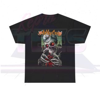 Motley Crue Dr. Feelgood Skeleton With Pumkpin Halloween Logo Shirt