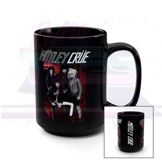 Motley Crue Leathur Records Era Band Photo Coffee Mug 15oz