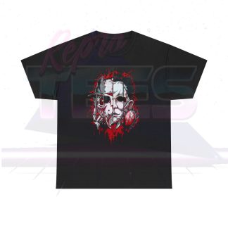 Slasher Movie Killers Freddy Kruger Jason Voorhees Michael Myers Leatherface Mashup Shirt