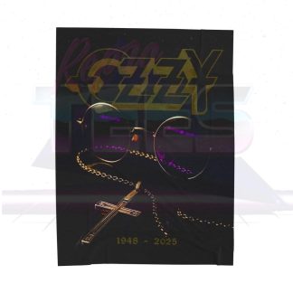 Ozzy Osbourne Memorial Velveteen Plush Blanket
