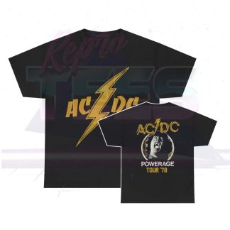 ACDC 1978 Powerage Bolt Tour Shirt