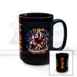 Def Leppard Hysteria Triangle Logo Coffee Mug 15oz