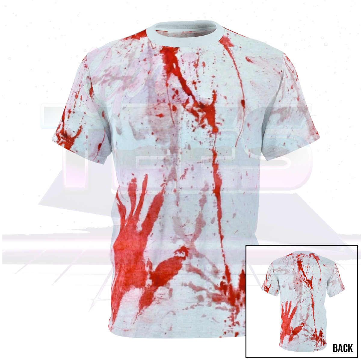 Blood Stained Styled All Over Print Shirt