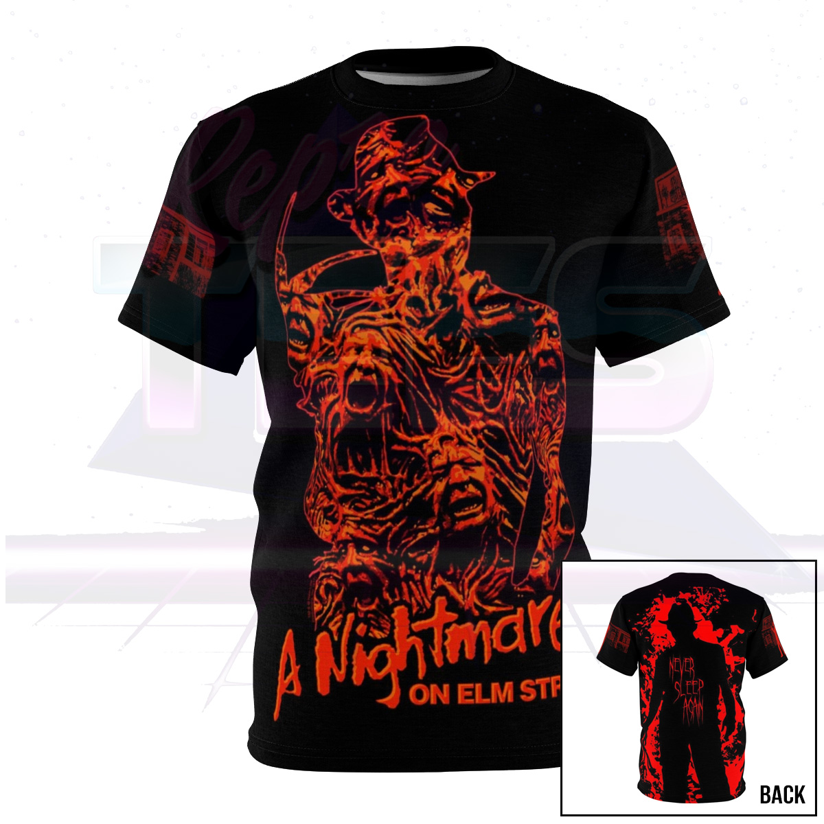 A Night Mare on Elm Street Freddy Krueger All Over Print Shirt