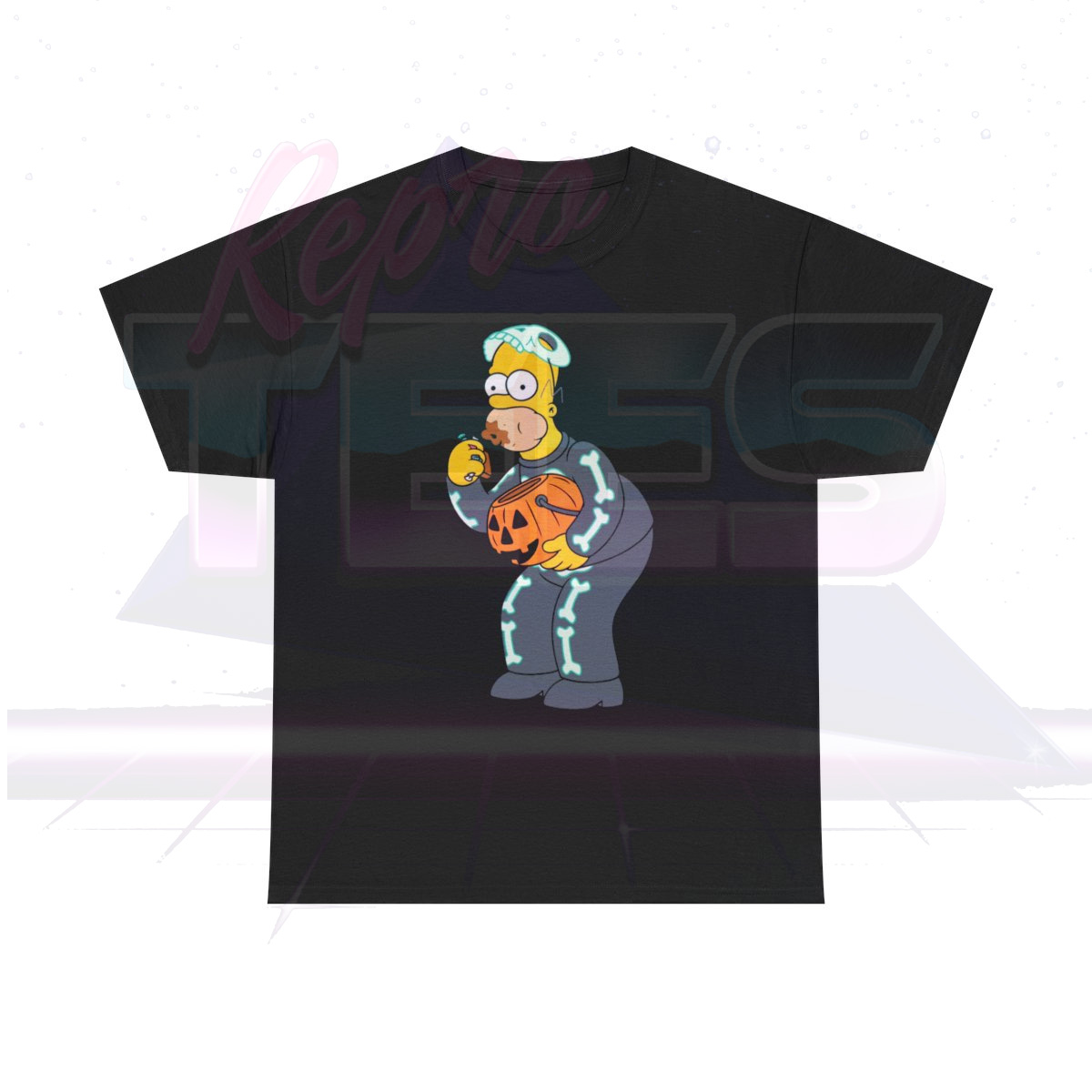 The Simpsons Homer Eating Halloween Candy Shirt