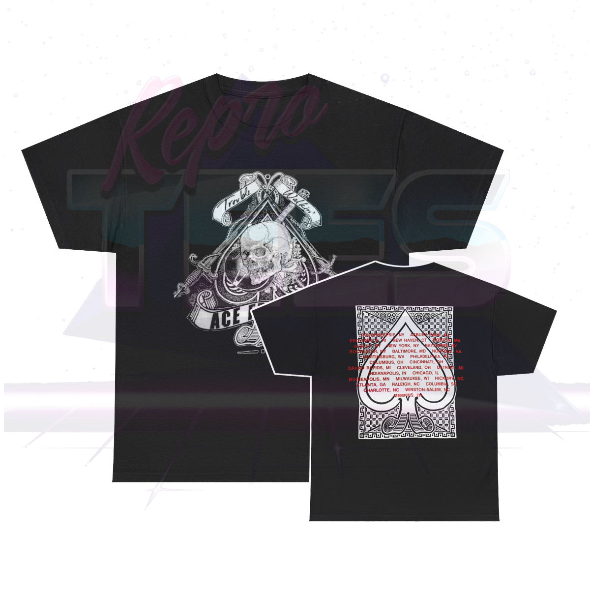 Ace Frehley 1990 Trouble Walking Tour Shirt