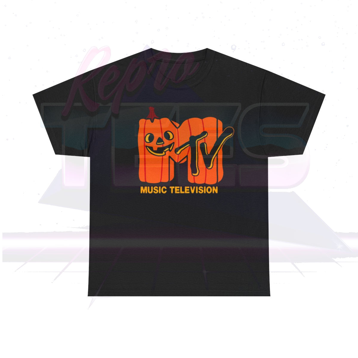 MTV Jack-O-Lantern Logo Halloween Shirt