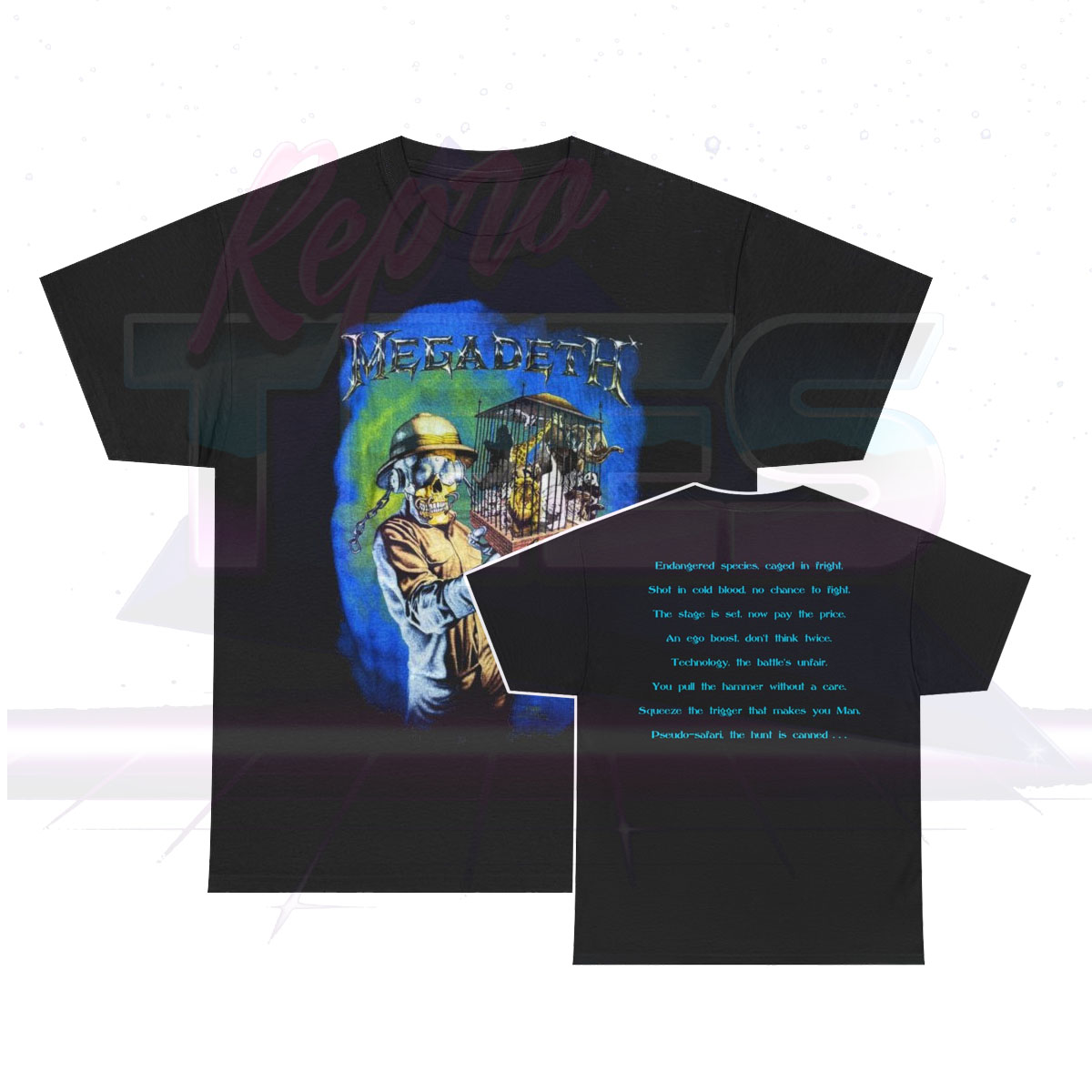 Megadeth Countdown to Extinction Lyrics Shirt