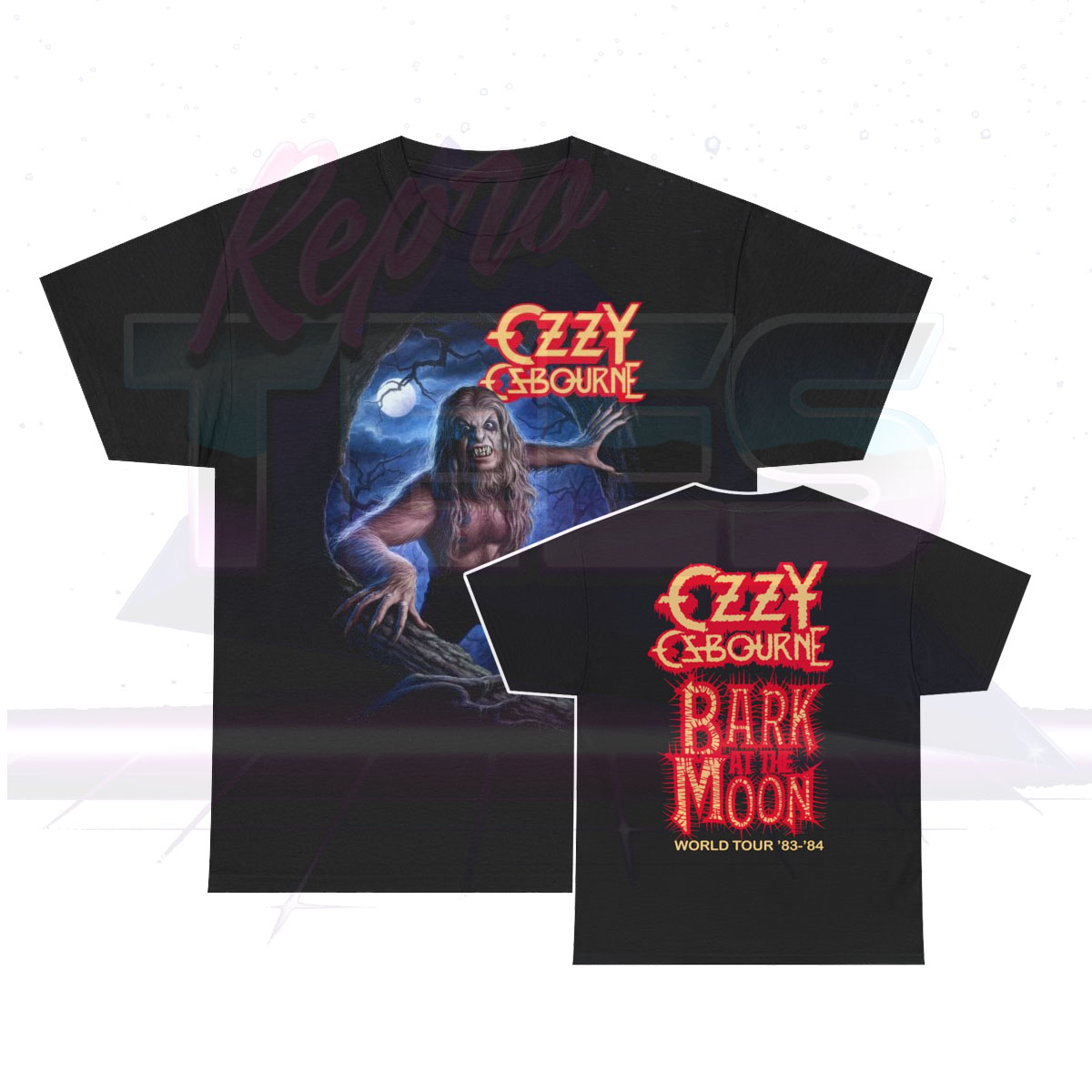 Ozzy Osbourne 1983-84 Bark At The Moon Art Tour Shirt