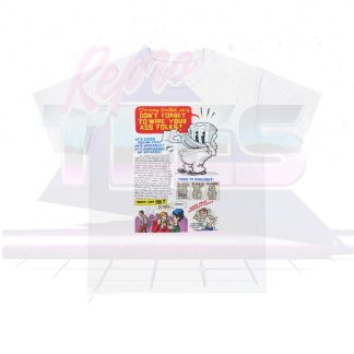 Tommy Toilet Sez Don't Forget To Wipe Your Ass Folks 1971 Comic by Robert Crumb T-Shirt