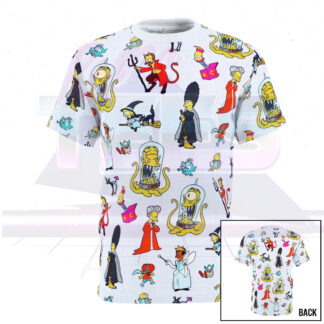 The Simpsons Treehouse of Horror Inspired All Over Print Shirt