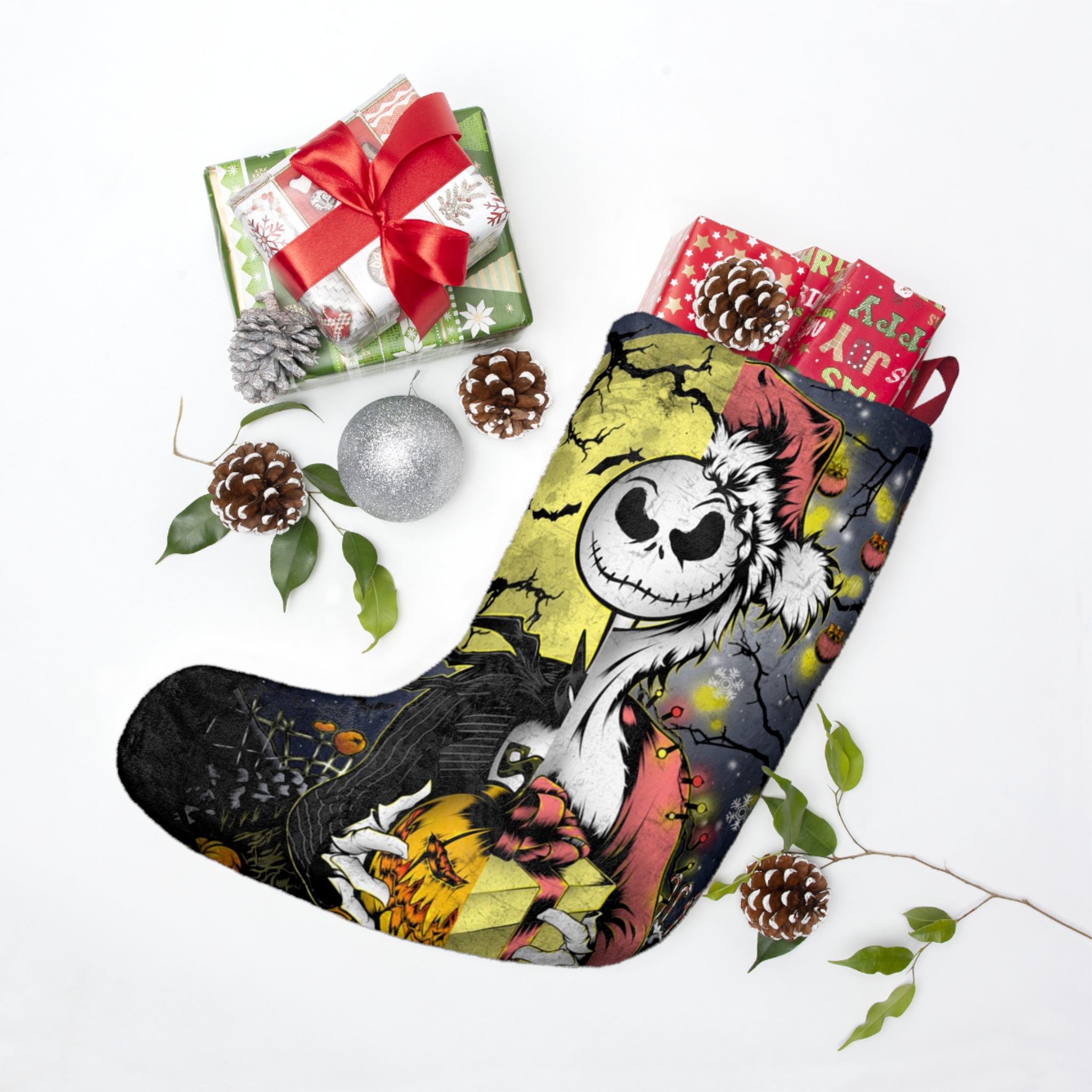 Nightmare Before Christmas Jack Skellington Christmas Stocking - Image 3