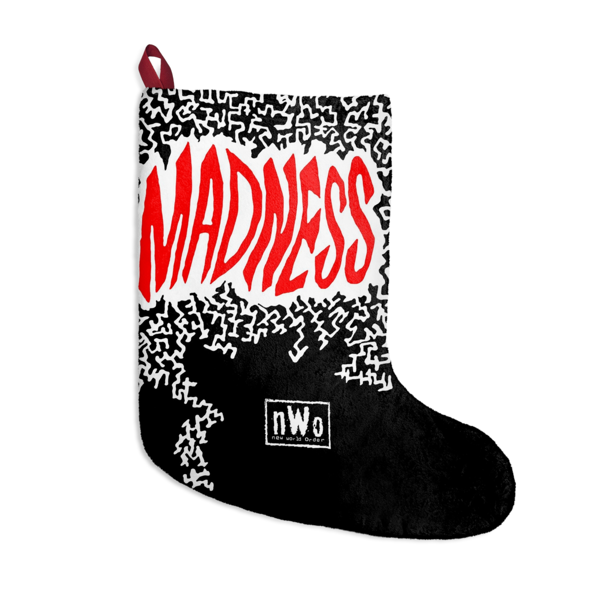 Macho Man Randy Savage Red & White NWO Christmas Stocking