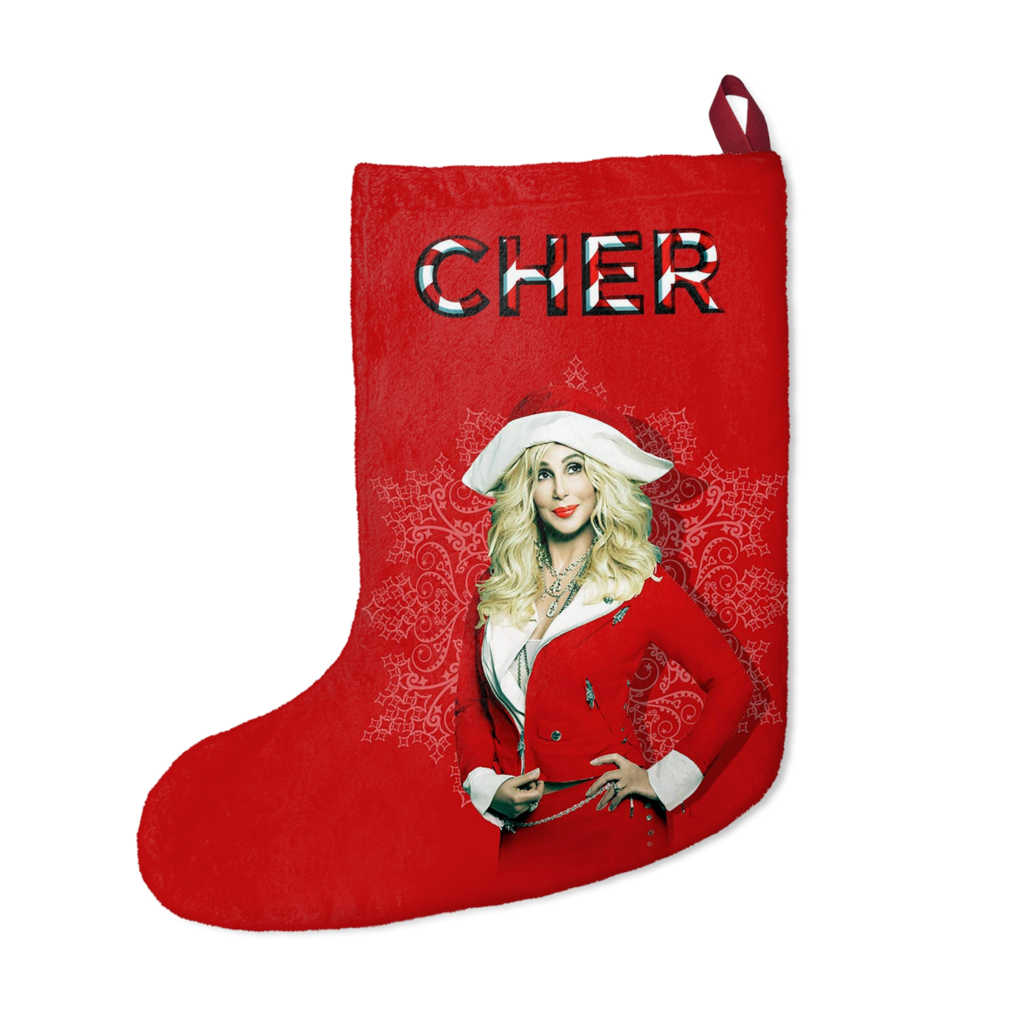 Cher Santa Outfit Christmas Stocking - Image 2