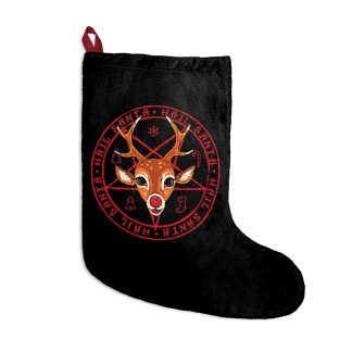 Hail Santa – Rudolph Pentagram Christmas Stocking