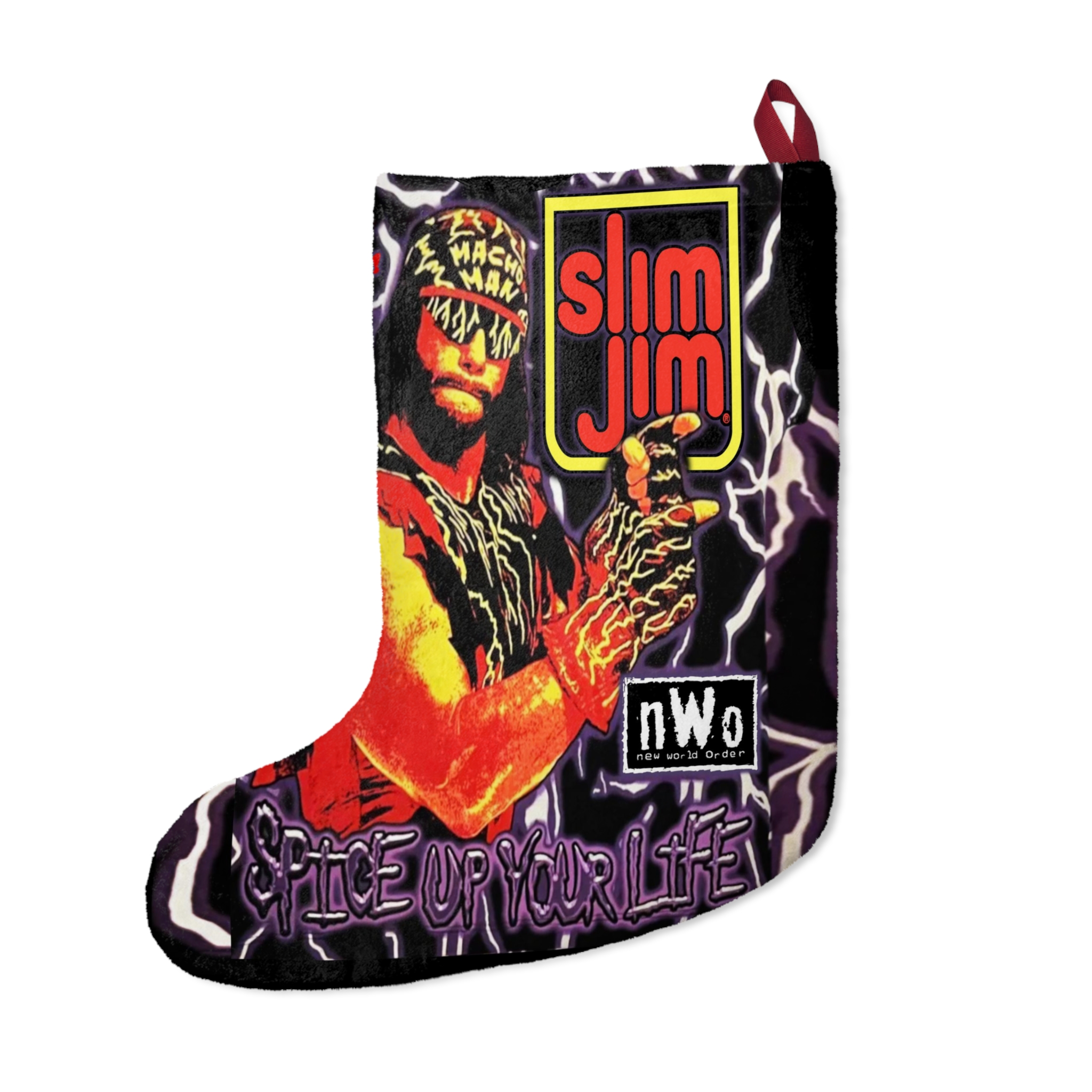 Macho Man Randy Savage Slim Jim Christmas Stocking - Image 2