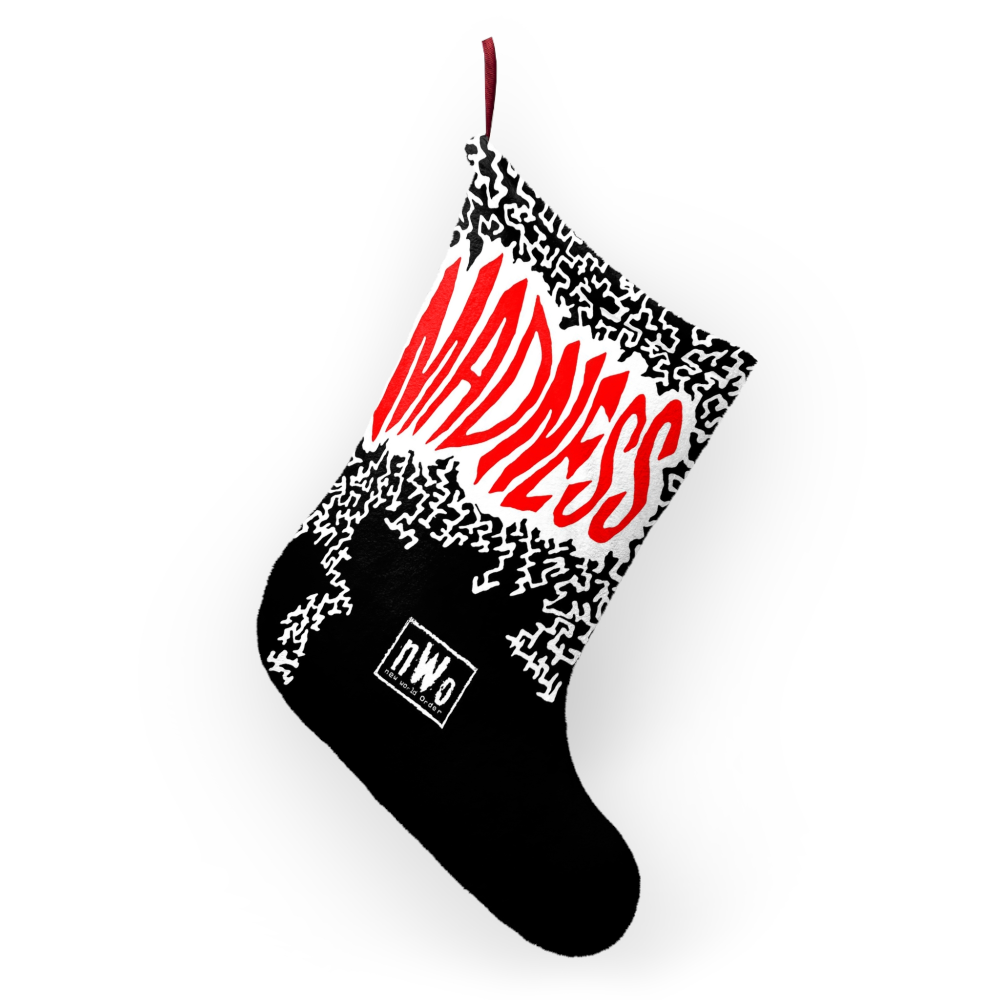 Macho Man Randy Savage Red & White NWO Christmas Stocking - Image 4