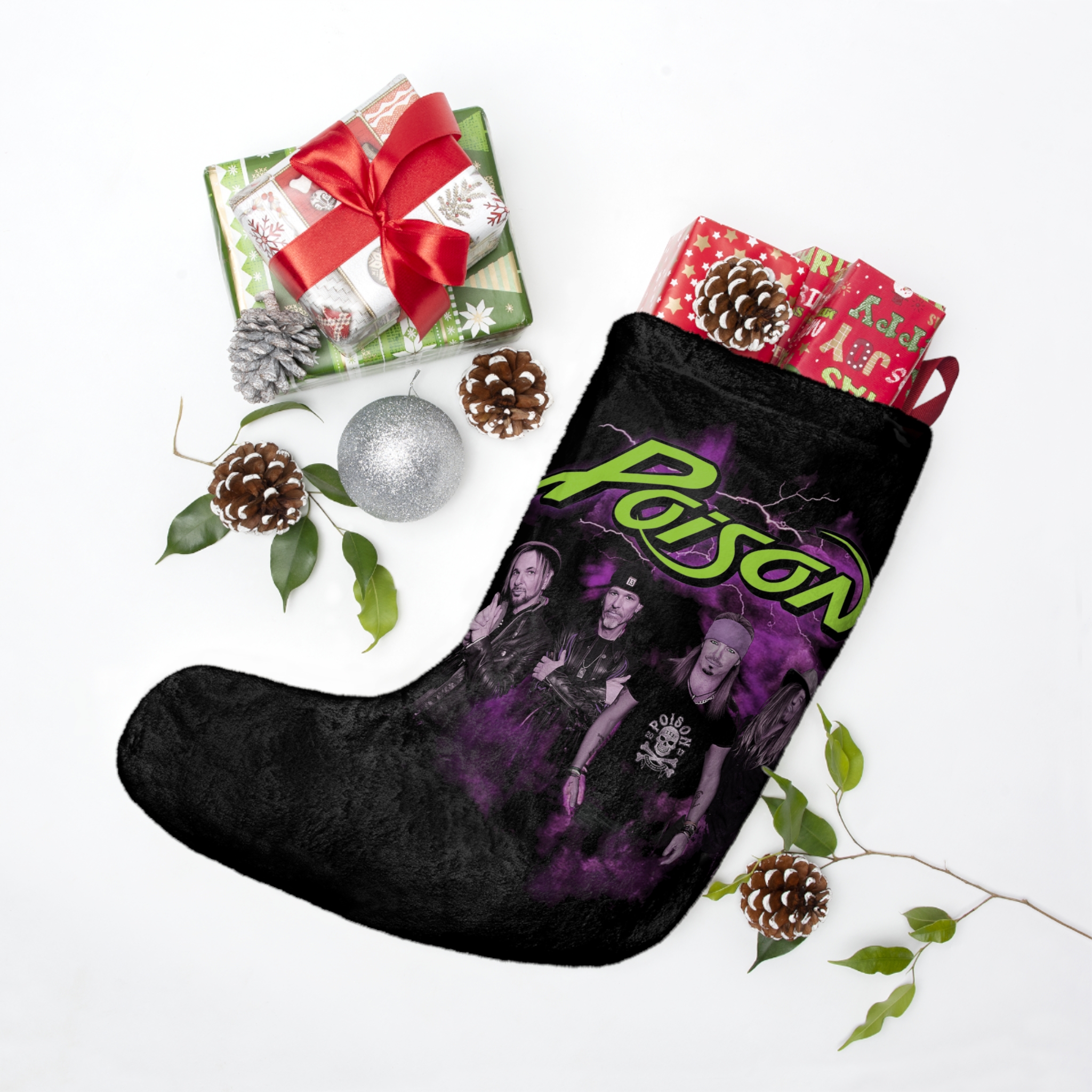 Purple 2022 Purple Smoke Christmas Stocking - Image 3
